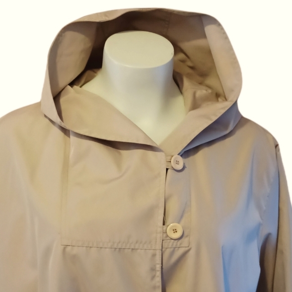 KOMITOR Hooded Jacket Beige Size 4X - Picture 2 of 11